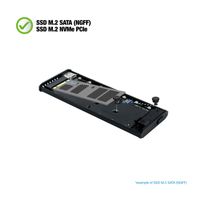 Miniatura 6 de CAJA SSD TOOQ M.2 TQE-2222B USB3.1 GEN2 NGFF/NVME NEGRA RGB