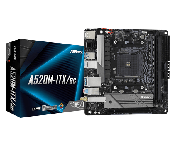 asrock amd  a520m-itx ac socket am4