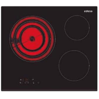 Miniatura 1 de VITROCERAMICA INDEPENDIENTE RADIANTES EDESA EVT-6328 B /A 3 ZONAS COCCION ANCHO 60 CM