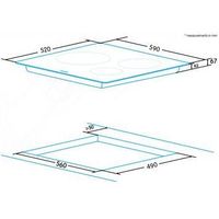 Miniatura 3 de VITROCERAMICA INDEPENDIENTE RADIANTES EDESA EVT-6328 B /A 3 ZONAS COCCION ANCHO 60 CM