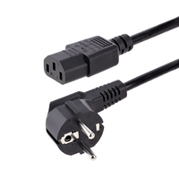 Miniatura 1 de CABLE 1M DE ALIMENTACION UE SCHUKO A C13 18AWG ORDENAD OR