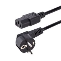 Miniatura 2 de CABLE 1M DE ALIMENTACION UE SCHUKO A C13 18AWG ORDENAD OR