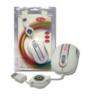 Miniatura 2 de RATON 3FREE OPTICO MINI RETRACTIL BLANCO/ROSA