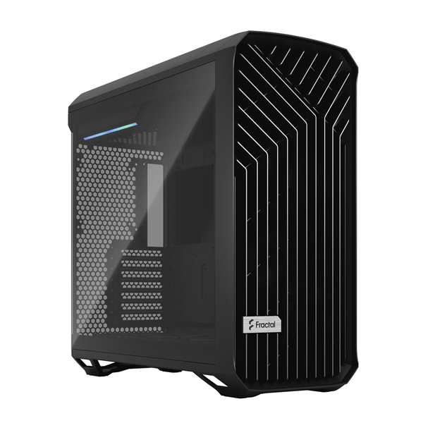 fractal design caja torrent negra cristal templado light tint (fd-c-tor1a-01)