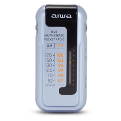 RADIO FORMATO MINI AIWA R-22SL AM/FM HYPERBASS COLOR SILVER
