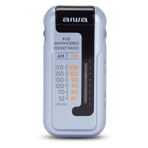 RADIO FORMATO MINI AIWA R-22SL AM/FM HYPERBASS COLOR SILVER