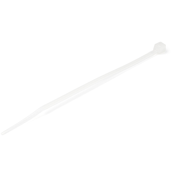 100 pack 4 cable ties -white nylon zip tie wraps ul t aa