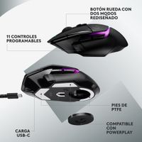Miniatura 8 de RATON INALAMBRICO LOGITECH G G502 X PLUS LIGHTSPEED RGB - NEGRO