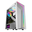 CAJA ATX SEMITORRE MARS GAMING MC-X7 WHITE FRONTAL CON LINEA ARGB VENTILADOR SINCRONIZADO TRASERO SIN FUENTE DE ALIMENTACION
