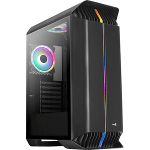 Caja-AEROCOOL--GLADIATOR-DUO-Carcasa-de-Ordenador-ATX-3-x-Ventiladores-ARGB-12cm-RGB-Negro