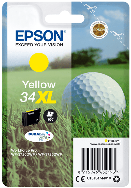 tinta epson t3474 34xl amarillo