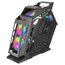 CAJA MICROATX COMPACTA MARS GAMING MC61 BLACK DISE??O PREMIUM CONTROLADORA ARGB CON MANDO 4 VENTIL
