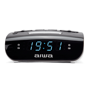 RADIO-RELOJ-DESPERTADOR-AIWA-CR-15BK-DOBLE-ALARMA-FM