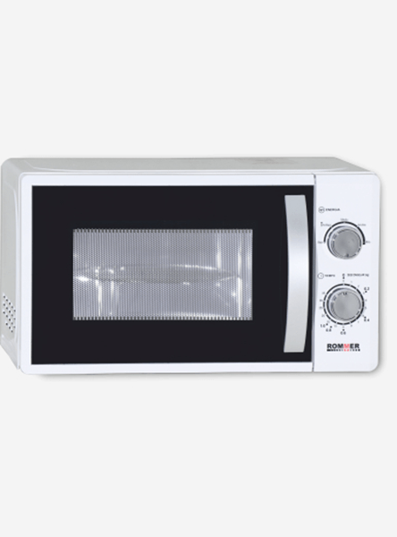 horno microondas sin grill rommer m-700 20 litros blanco
