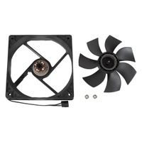 Miniatura 2 de VENTILADOR INTERNO UNYKA 120mm DOBLE BOLA CONNECTOR 4 PINES CON CONTROL DE TEMPERATURA