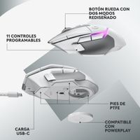 Miniatura 8 de RATON INALAMBRICO LOGITECH G G502 X PLUS LIGHTSPEED RGB - BLANCO