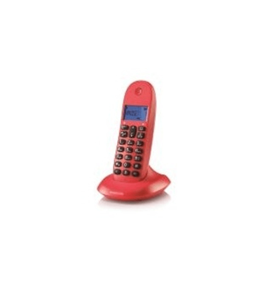 motorola c1001 lb+ telefono dect cereza