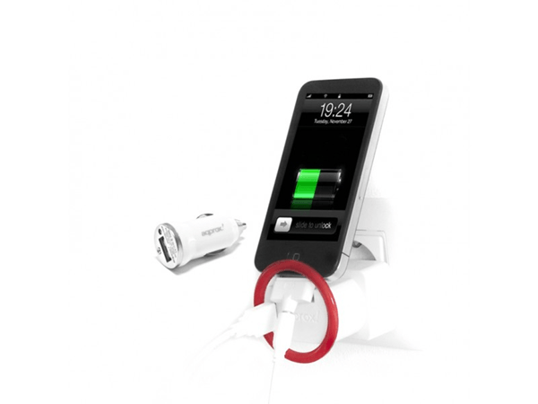 CARGADOR USB PARED APPROX 4 EN 1 SOPORTE APPUMCIPV2
