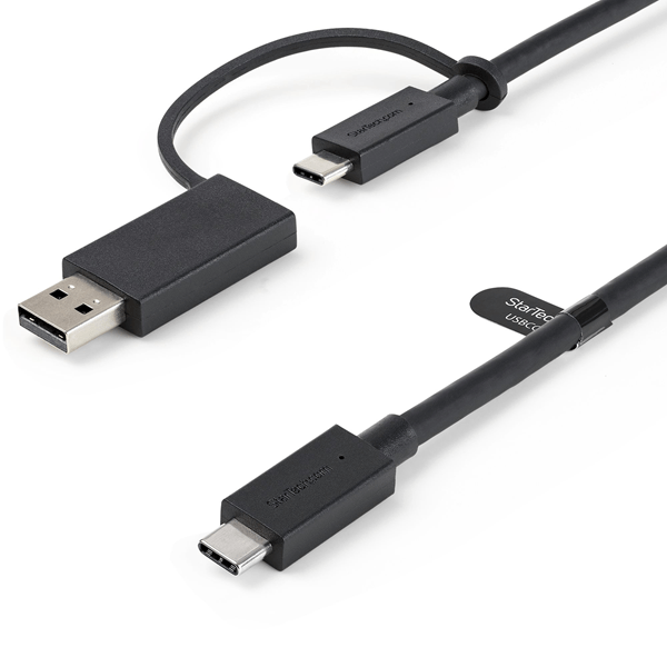 cable 0.9m usb-c con adaptador usba - cable usb tip oc