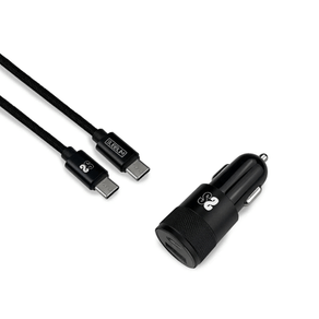 CARGADOR-DE-COCHE-SUBBLIM-ULTRA-RAPIDO-TYPE-C-3.0-NEGRO