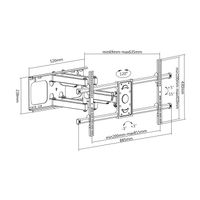 Miniatura 11 de SOPORTE TV PARED 37"-90" EQUIP 650324 INCLINABLE/GIRATORIO