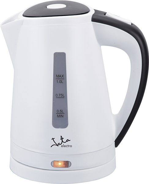 HERVIDOR DE AGUA JATA 2000W CAPACIDAD 1L PLACA CALEFACTORA ACERO INOX FILTRO EXTRAIBLE BASE GIRATORIA 360º HA701