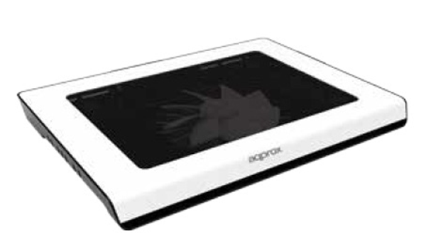 REFRIGERADOR PORTATIL 15,6" APPROX APPNBC06W 12CM + LEDS BLANCO