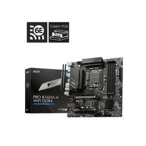 PLACA BASE MSI PRO B760M-A | WIFI | DDR4 | LGA 1700 | MATX