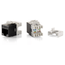 KIT 8 UDS CONECTOR HEMBRA RJ45 UTP CAT6 SLIM PANEL KEYSTONE