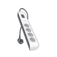 Miniatura 2 de REGLETA BELKIN BSV400VF2M DE PROTECCION CONTRA SOBRETENSIONES 4 TOMAS BOTON DE APAGADO Y ENCENDIDO COLOR BLANCO/GRIS