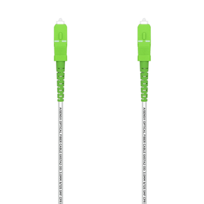 AISENS Cable Fibra Óptica Latiguillo G657A2 3.0 9/125 SMF Simplex CPR DCA LSZH, SC/APC-SC/APC, Blanco, 150 m