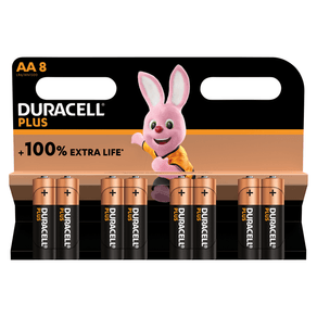 DURACELL PLUS POWER PILA ALCALINA AA LR6 BLISTER*8