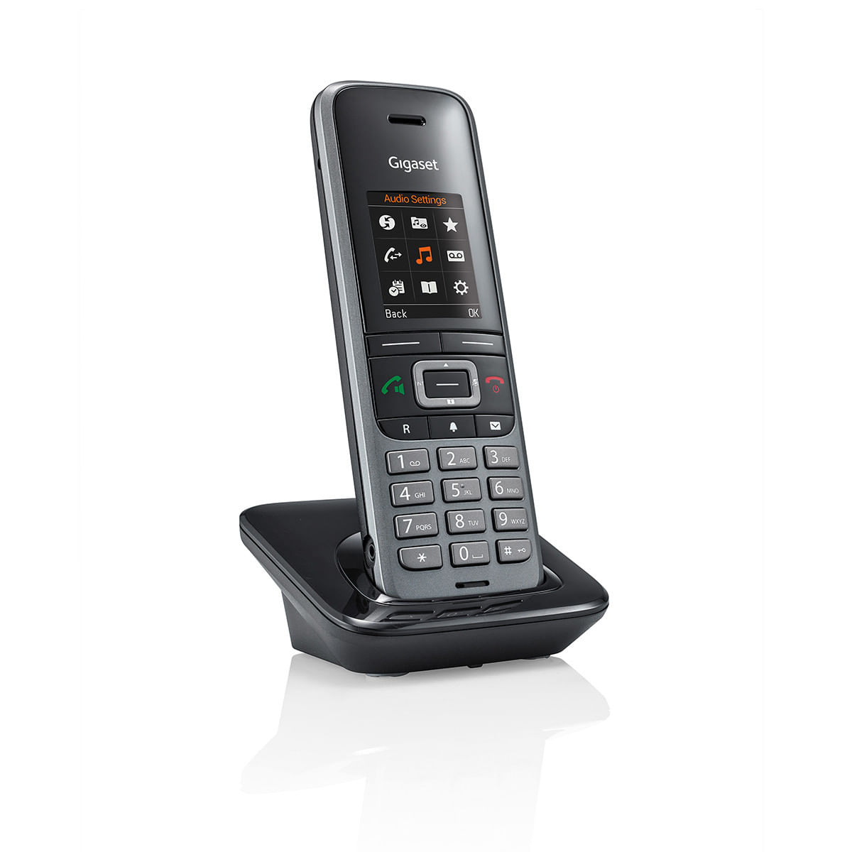 terminal inalambrico gigaset s650he,pantalla color tft 1.8  con 8 lineas,  (sin bluetooth)