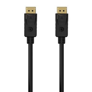 AISENS Cable DISPLAYPORT V1.2 4K@60Hz, DP/M-DP/M, Negro, 0.5M