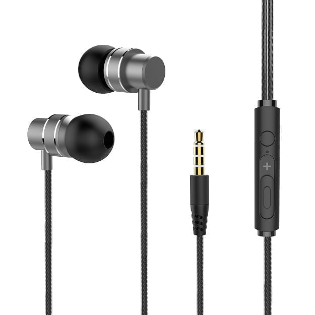 AURICULARES + MICRO IN-EAR NETWAY GRIS