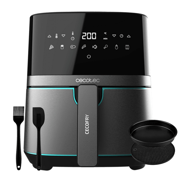 freidora de aire cecotec dietetica cecofry full inoxblack 5500 pro
