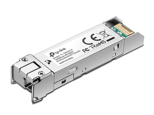 tp-link gigabit single-mode wdm bi-directional sfp module spec: lc connector, tx:1310nm rx:1550nm, single-mode, 2km tl-sm321b-2