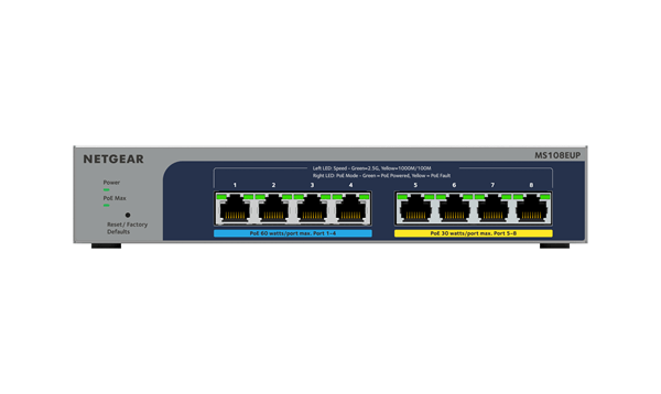 8P 2.5G ULTRA60 POE++ SWITCH MULTI-GIGABIT (2.5G) ETH PL US