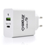 Cargador de pared welly enjoy usb tipo-c pd con carga rapida 3.0 36w blanco WY11100