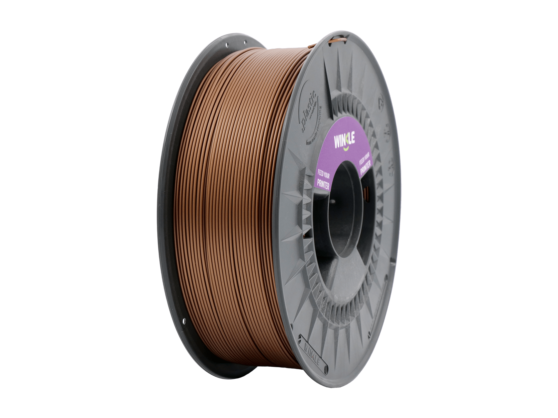 winkle filamento impresora 3d pla hd | color cobre | 1,75 mm | 1000 gr.