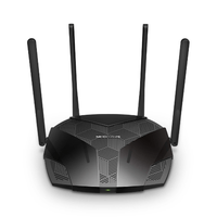 Miniatura 1 de ROUTER WIFI 6 DUALBAND MERCUSYS MR80X WIFI 6 AX3000 4P GIGABIT 4 ANTENAS DE ALTA GANANCIA