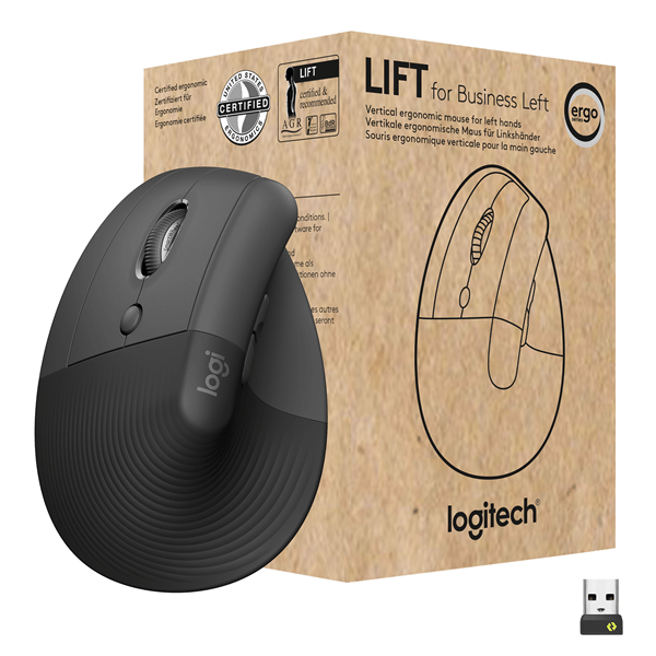 Logitech Lift For Business Left Graphite / Black - Em Ea