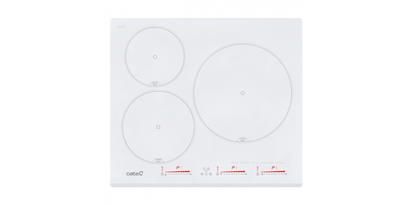 Cata Vitroceramica Induccion Insb 60003 Wh 3 Zonas Coccion Ancho 60 Cm