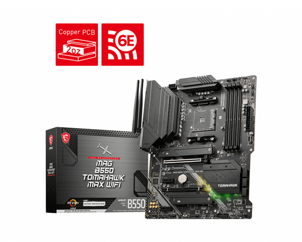 msi amd  mag b550 tomahawk max wifi socket am4