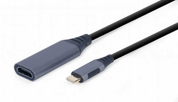ADAPTADOR DE PANTALLA GEMBIRD USB TIPO C A HDMI, GRIS ESPACIAL
