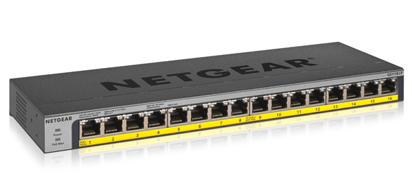 16-port poe poe+gb unmgd switch