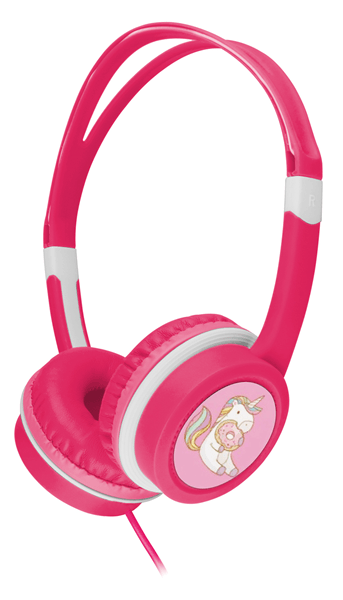 auriculares para niños gembird control de volumen rosa
