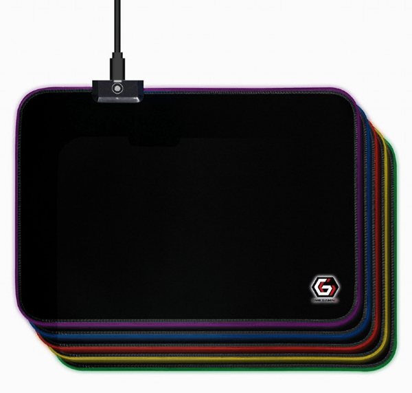 GEMBIRD ALFOMBRILLA GAMING CON EFECTO DE LUZ LED, TAMANO M