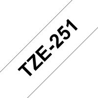 Miniatura 4 de CINTA ETIQUETADORA BROTHER LAMINADA 24MM TZE251 TEXTO NEGRO SOBRE FONDO BLANCO