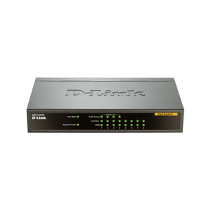 SWITCH NO GESTIONABLE D-LINK DES-1008PA 8P ETHERNET CON 4P POE (52W) SOBREMESA NO RACK